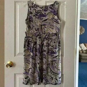 MICHAEL Michael‎  KORS P/S PURPLE BLACK PA DESIGNS & POCKETS ON EACH SIDE